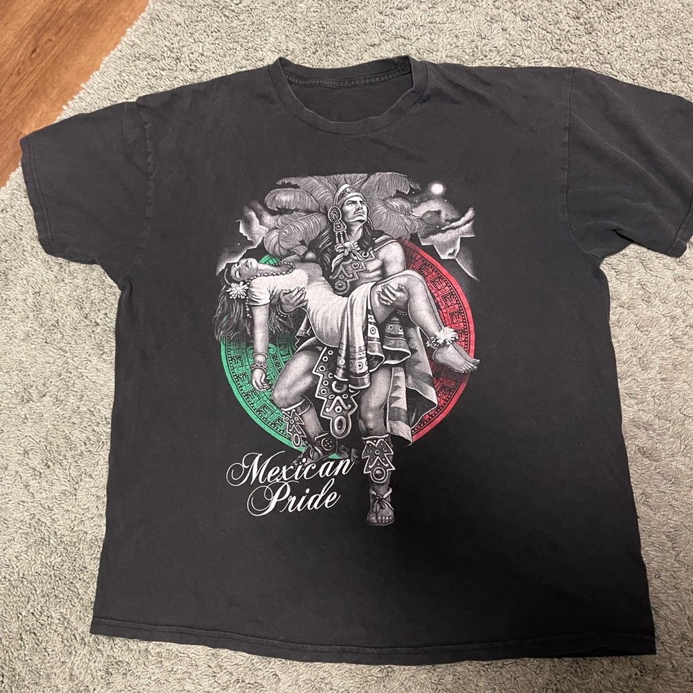 Men's Black Graphic Tee - Mexican Heritage